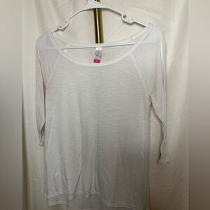 No Boundaries 3/4 Sleeve White Blouse Size S